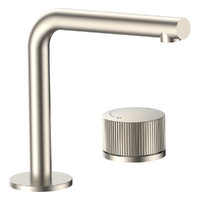 Flute Progressive Hob Basin Set - Right Angle Spout - 4 Star - Brushed Nickel (Lf)