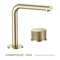 Flute Progressive Hob Basin Set - Right Angle Spout - 4 Star - Gold (Lf)