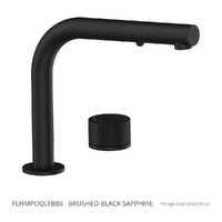 Flute Progressive Hob Sink Set - Pull Out Spray - Brushed Black Sapphire (Lf)