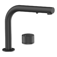 Flute Progressive Hob Sink Set - Pull Out Spray - Gunmetal (Lf)