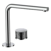 Flute Progressive Hob Sink Set - Right Angle Spout - 4 Star - Chrome (Lf)