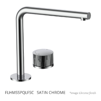Flute Progressive Hob Sink Set - Right Angle Spout - 4 Star - Satin Chrome (Lf)