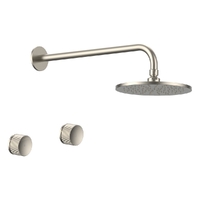 Flute Shower Set - 1/4 Turn Ceramic - 3 Star - Brushed Nickel