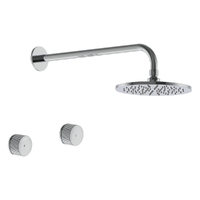 Flute Shower Set - 1/4 Turn Ceramic - 3 Star - Chrome