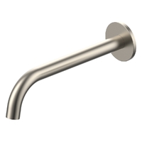 Flute Wall Basin Spout - 200Mm - 6 Star - Brushed Nickel (Lf)
