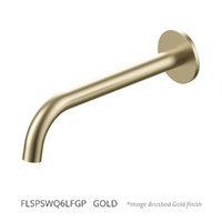 Flute Wall Basin Spout - 200Mm - 6 Star - Gold (Lf)