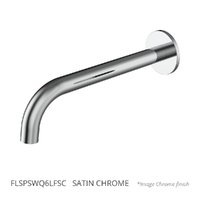 Flute Wall Basin Spout - 200Mm - 6 Star - Satin Chrome (Lf)