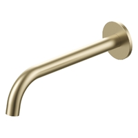 Flute Wall Basin Spout - 200Mm - 4 Star - Brushed Gold (Lf)