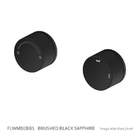 Flute Progressive Wall Mixer And 2 Way Diverter - Brushed Black Sapphire