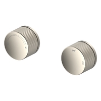 Flute Progressive Wall Mixer And 2 Way Diverter - Brushed Nickel Trim Kit