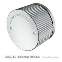 Flute Progressive Wall Mixer - Brushed Chrome (Lf)