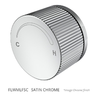Flute Progressive Wall Mixer - Satin Chrome (Lf)