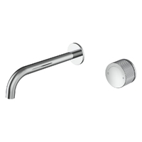 Flute Progressive Wall Bath Set - 200Mm Spout - Chrome