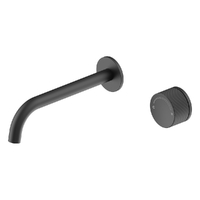 Flute Progressive Wall Bath Set - 200Mm Spout - Gunmetal