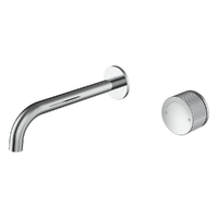 Flute Progressive Wall Bath Set - 200Mm Spout - Chrome Trim Kit