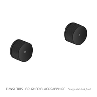 Flute Wall Top Assembly - 1/4 Turn Ceramic - 4 Star - Brushed Black Sapphire (Lf)