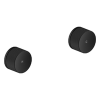 Flute Wall Top Assembly - 1/4 Turn Ceramic - 4 Star - Matt Black (Lf)