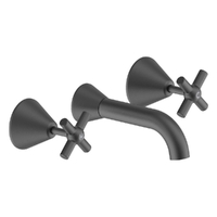 Fusion Cross Bath Set - Jumper Valve Gunmetal