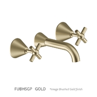 Fusion Cross Bath Set - Jumper Valve Gold