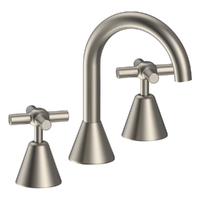 Fusion Cross Basin Set - Fixed Spout - 4 Star - Jumper Valve Brushed Nickel (Lf)