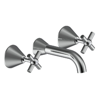 Fusion Cross Bath Set - 3/4 Turn Ceramic Chrome