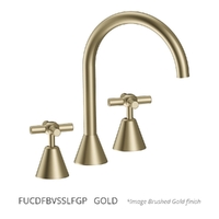 Fusion Cross Vanitee Sink Set - 4 Star - 3/4 Turn Ceramic Gold (Lf)