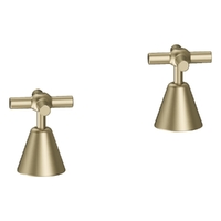Fusion Cross Sink Top Assemblies - 3/4 Turn - Brushed Gold (Lf)