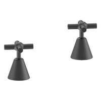 Fusion Cross Sink Top Assemblies - 3/4 Turn - Gunmetal (Lf)