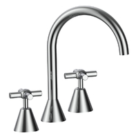 Fusion Cross Vanitee Sink Set - 4 Star - Jumper Valve Chrome (Lf)