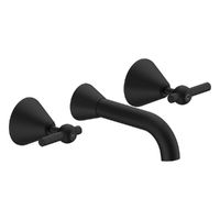 Fusion Lever Bath Set - 1/4 Turn Ceramic Matt Black