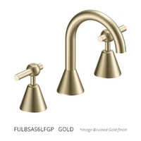 Fusion Lever Basin Set - Swivel Spout - 6 Star - 1/4 Turn Ceramic Gold (Lf)