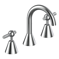 Fusion Lever Basin Set - Swivel Spout - 4 Star - 1/4 Turn Ceramic Chrome (Lf)