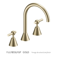 Fusion Lever Hob Sink Set - 4 Star - 1/4 Turn Ceramic Gold (Lf)
