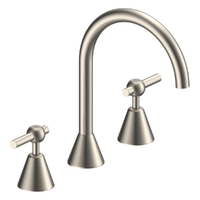 Fusion Lever Vanitee Sink Set - 4 Star - 1/4 Turn Ceramic Brushed Nickel (Lf)