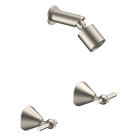 Fusion Lever Shower Set - Sileno Shower - 3 Star - 1/4 Turn Ceramic Brushed Nickel