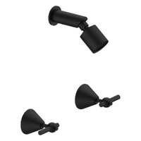 Fusion Lever Shower Set - Sileno Shower - 3 Star - 1/4 Turn Ceramic Matt Black
