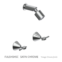 Fusion Lever Shower Set - Sileno Shower - 3 Star - 1/4 Turn Ceramic Satin Chrome