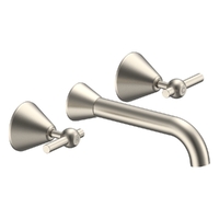 Fusion Lever Wall Spa Set - 1/4 Turn Ceramic Brushed Nickel