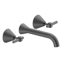 Fusion Lever Wall Spa Set - 1/4 Turn Ceramic Gunmetal