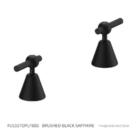 Fusion Lever Sink Top Assemblies - 1/4 Turn - Brushed Black Sapphire (Lf)