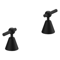 Fusion Lever Sink Top Assemblies - 1/4 Turn - Matt Black (Lf)