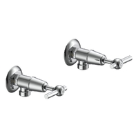Fusion Lever Washing Machine Cocks - Pair - 1/4 Turn Ceramic Chrome