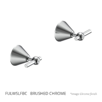 Fusion Lever Wall Top Assembly - 1/4 Turn Ceramic Brushed Chrome (Lf)