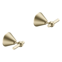Fusion Lever Wall Top Assembly - 1/4 Turn Ceramic Brushed Gold (Lf)
