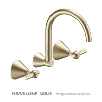 Fusion Lever Wall Sink/Laundry Set - 4 Star - 1/4 Turn Ceramic Gold (Lf)