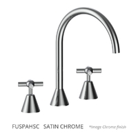 Fusion Cross Hob Spa Set - Jumper Valve Satin Chrome