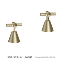 Fusion Cross Sink Top Assemblies - Jumper Valve - Gold (Lf)