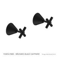 Fusion Cross Wall Top Assembly - Jumper Valve Brushed Black Sapphire (Lf)