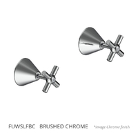 Fusion Cross Wall Top Assembly - Jumper Valve Brushed Chrome (Lf)