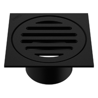 50 X 80 Cup Pattern Floor Waste Square Top Matt Black